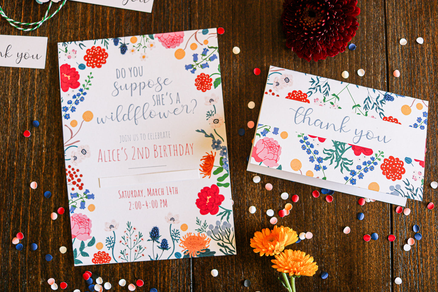 PRINTED INVITES + ENVELOPES