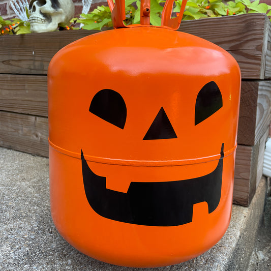 Upcylced Halloween Helium Tanks