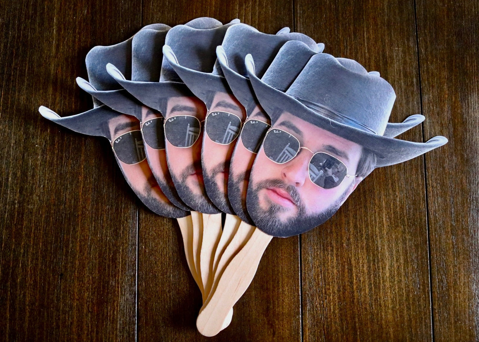 cowboy face fan