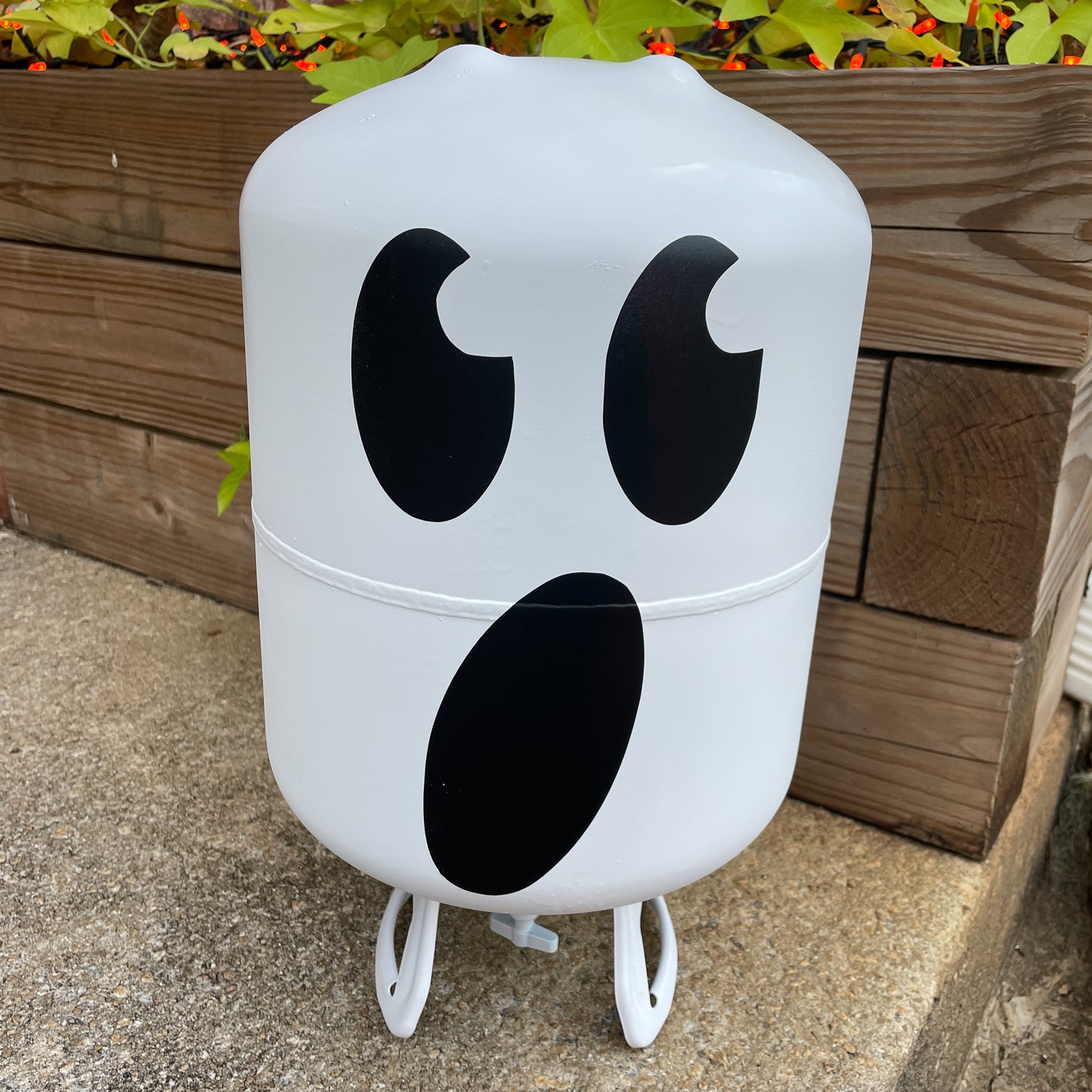 Upcylced Halloween Helium Tanks