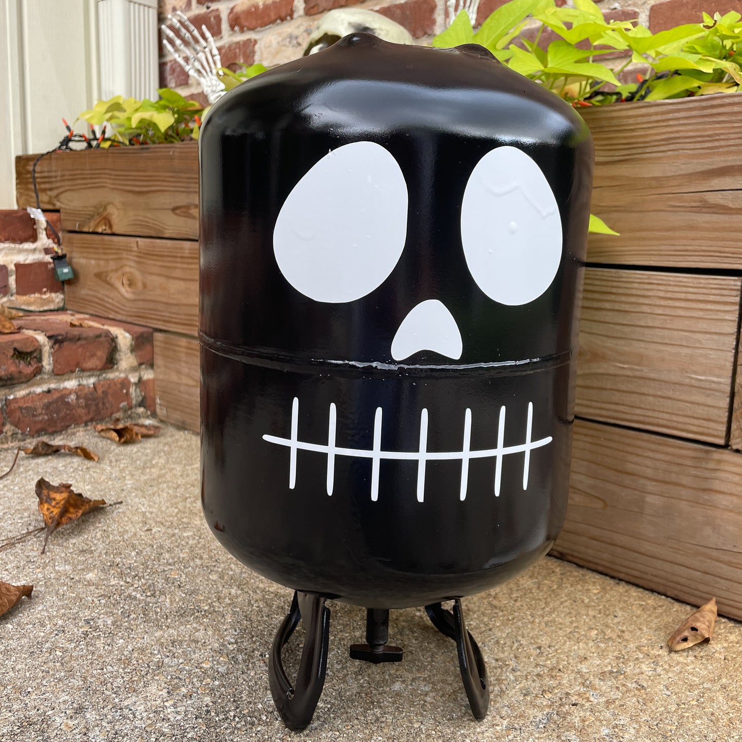 Upcylced Halloween Helium Tanks